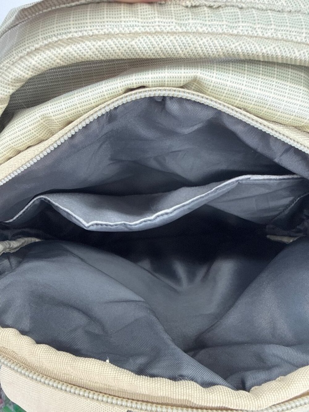 Embark 45L Adventure Travel Backpack Tan Grid Gorpcore Hiking Camp Festival - Picture 5 of 11